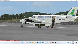 Virtualcol Beechcraft 99 | Hummingbird Air | TISX to TLPC | FSX Live | VATSIM