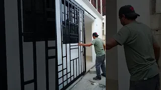 puerta reja corrediza instalada