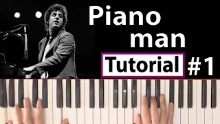 Como tocar "Piano man"(Billy Joel) - Parte 1/2 - Piano tutorial y partitura