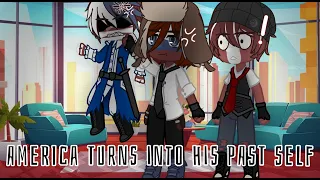 America Turns into his Past Self | CountryHumans | RusAme | Gacha Lavender |