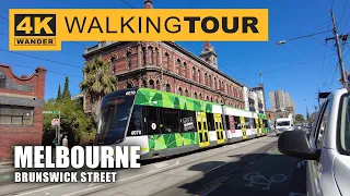 Brunswick Street Walking Tour in Melbourne, Australia (4K 60fps)