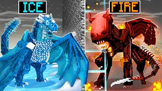 I Cheated in a HOT vs COLD MOB BATTLE!