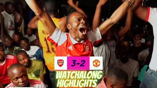 ARSENAL 3-2 MANCHESTER UNITED - (WATCHALONG HIGHLIGHTS - Nigerian ViewingHall) Premier League