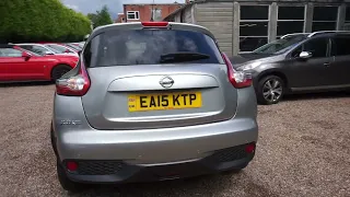 Nissan Juke 1.2 N- Tekna  - Petrol - Silver – 2015 - 79K - £161 PM – No Deposit Car Finance