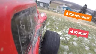 Traxxas Xmaxx With Crazy Camera Mount Drive With Awesome Crash!