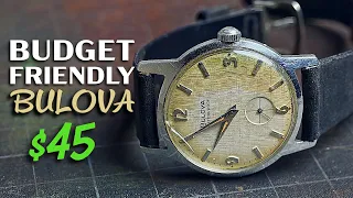 Hidden Gem or eBay Junk?  Rebuilding a 1965 Bulova Linen Dial