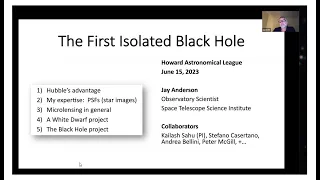 HAL mtg June 2023 - First Isolated Black Hole