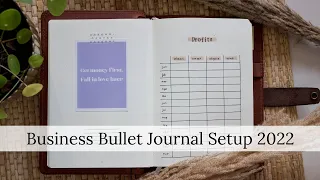 My First Bullet Journal Setup For Business And Work | Minimal Bullet Journal 2022