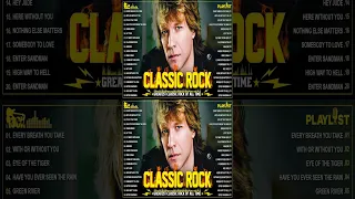 Guns N Roses, Aerosmith, Bon Jovi, Metallica, Queen, ACDC, U2 🔥 Best Classic Rock Songs 70s 80s 9