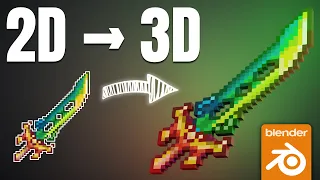 Jak zrobić Pixel Art 3D z ikony 2D w Blender 4.1