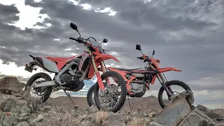 EPIC BREAKDOWN OF THE HONDA CRF450L VS THE KTM 500 EXC-F