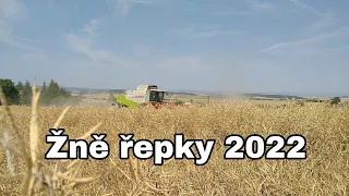 Žně řepky 2022 (část 1) 2x CLAAS LEXION 550