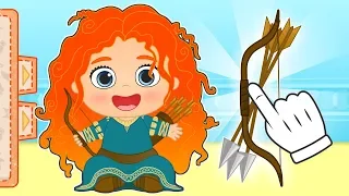 BABY ALEX AND LILY Dress up as brave Princess 💥 Games and Cartoons for Kids
