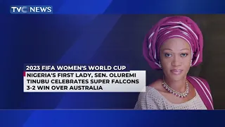 Nigeria's First Lady, Oluremi Tinubu Celebrates Falcon's Victory