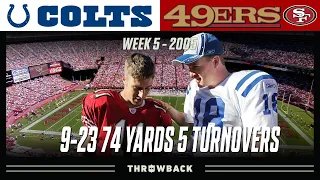 Alex Smith Has a BRUTAL 1st Start! (Colts vs. 49ers 2005, Week 5)
