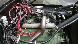 1947 Cadillac 346 flathead EFI engine sound