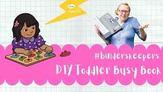 DIY Toddler Busy Book: Home Education Edition