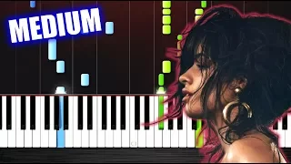 Camila Cabello - Havana - Piano Tutorial (MEDIUM) by PlutaX