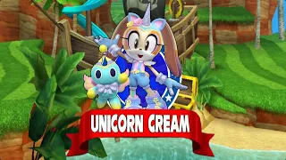 Sonic Dash - Unicorn Cream New Character Unlocked & Fully Upgraded - All 60 Characters Update