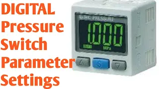 Digital pressure switch setting . SMC pressure switch. ISE30A-01-B
