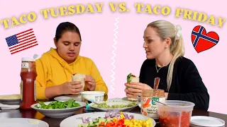 What Americans say about Norwegian Taco | American Taco Tuesday vs Norwegian "fredagstaco"