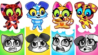 OH NO! Where Did My Color Go? 😨 My Pretty Color was Stolen || Kids Cartoons by Purr-Purr Tails