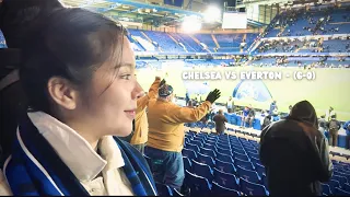 Lần đầu đi xem bóng đá ở Anh 🔵 | Chelsea vs Everton (6-0) | Du học Anh | Góc của Vy