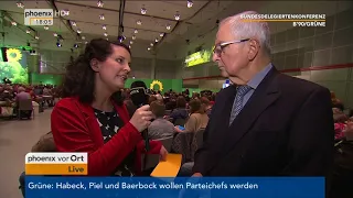 Bundesdelegiertenkonferenz Die Grünen: Interview mit Klaus Töpfer am 26.01.18