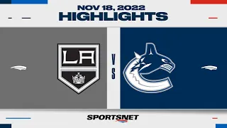 NHL Highlights | Kings vs. Canucks - November 18, 2022