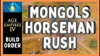 Horseman RUSH | Age of Empires 4 Build Order | AOE 4 Mongols Build Order