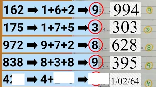 3up single formula Non miss 01-02-2021 | Thai lottery result today | Total number
