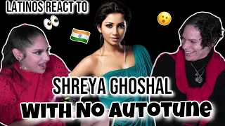 Waleska & Efra react to Shreya Ghoshal SINGING 'without AutoTune' Unplugged, Acapella 😲🎤