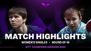 Nina Mittelham vs Hina Hayata | WS R16 | WTT Champions Xinxiang 2023