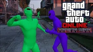 🔴GREEN GANG vs PURPLE GANG - GTA 5 ARENA WARS (Grand Theft Auto Online Funny Moments)