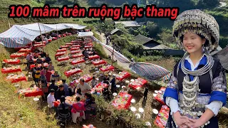 100 Mâm cỗ trên ruộng bậc thang-Cô dâu 16 tuổi đẹp như trăng rằm