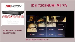 Hikvision ids-7208huhi-m1/fa footage quality | The best DVR in hikvision. #hikvision #cctv