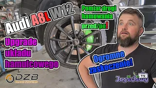 Weryfikujemy skuteczność nowych hamulców! || Audi A8L W12 || DZB Brake Systems