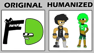 Alphabet Lore vs Humanized Alphabet Lore (by Hi Ani) Comparison Pt. 1