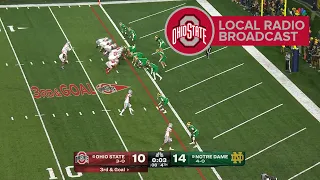 Ohio State Radio broadcast of the Ohio State-Notre Dame ending | 2023 College Football Season