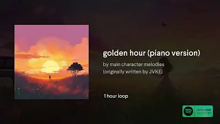 golden hour (piano version) 🎹 1 hour loop