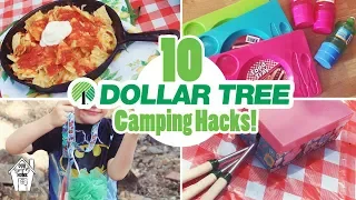 10 AMAZINGLY AFFORDABLE DOLLAR TREE CAMPING HACKS FOR SUMMER VACATION!!