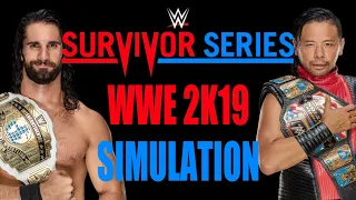 SETH ROLLINS VS. SHINSUKE NAKAMURA SURVIVOR SERIES | WWE 2K19 SIMULATION
