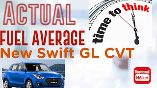 Actual Fuel Average New Swift GL CVT 1.2 || Suzuki || 2022|| Petrol Consumption #swift #actual