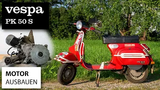 Vespa PK50 S Restauration | Motor ausbauen