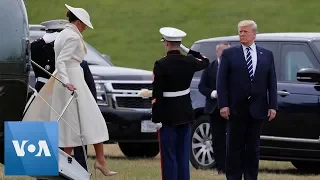 Trump Arrives in Portsmouth for D-Day Events