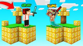 LATAJĄCE WYSPY LUCKY BLOCKÓW W MINECRAFT?! SKY BLOCK Z LUMI & GPLAY