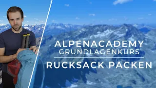 RUCKSACK PACKEN - TAGESTOUREN | Packen mit System! | Bergsteigen Grundlagenkurs #32