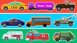 Learn Colors With Street Vehicles | Learn Transport