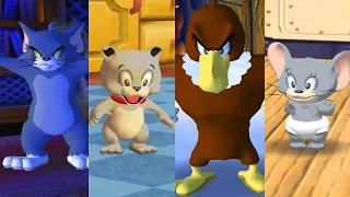 Tom and Jerry War of the Whiskers: Tom vs Tyke vs Eagle vs Nibbles Gameplay HD - Funny Cartoon