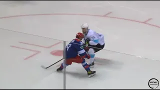 Alexei Emelin Destroys Matvei Michkov | KHL Preseason 2022/23 | Dynamo Minsk vs. Team Russia U25